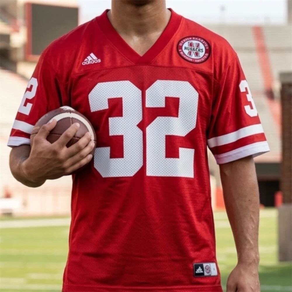 Adidas Nebraska Cornhuskers Football Jersey Mens Size XL Ken Clark #32